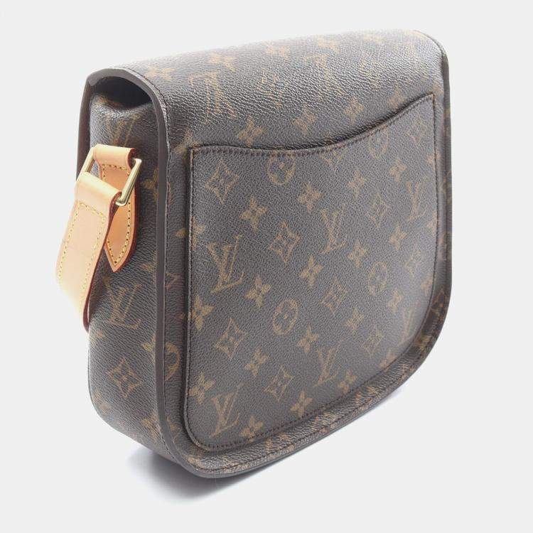 مملوكة مسبقًا Louis Vuitton Saint Cloud GM Brown Monogram Canvas Leather Crossbody Bag