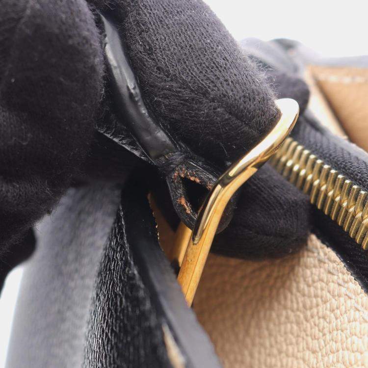 Pre Owned Louis Vuitton Petit Palais PM Bicolor Monogram Empreinte Leather Shoulder Bag