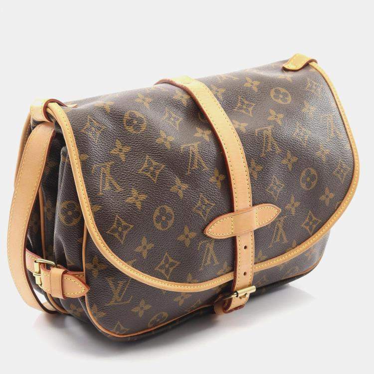مملوكة مسبقًا Louis Vuitton Saumur 30 Brown Monogram Canvas Shoulder Bag