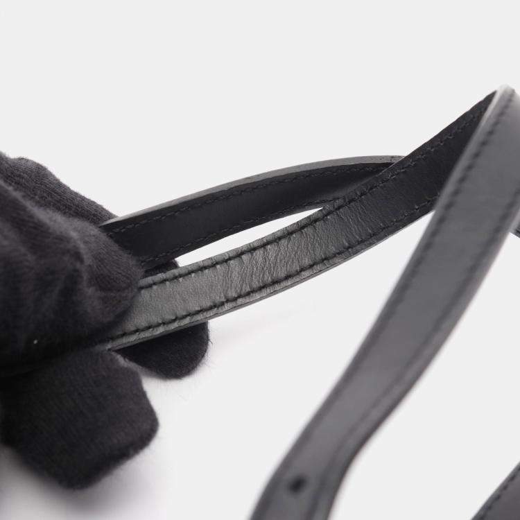 Pre Owned Louis Vuitton Bucket Black Monogram Satin Shoulder Bag