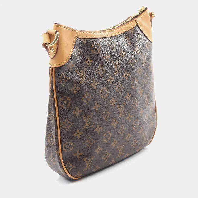 Pre Owned Louis Vuitton Odeon PM Brown Monogram Canvas Crossbody Bag