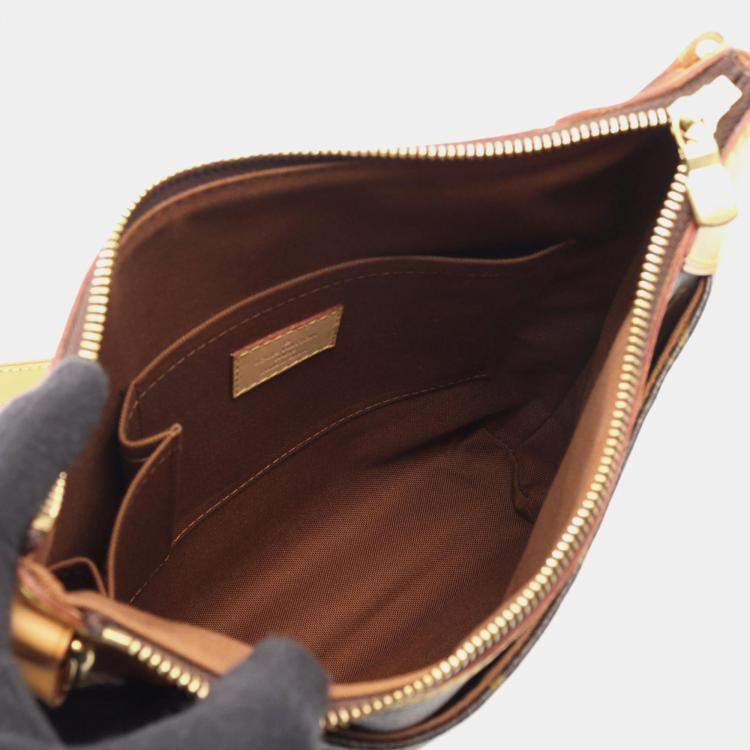 Pre Owned Louis Vuitton Odeon PM Brown Monogram Canvas Crossbody Bag