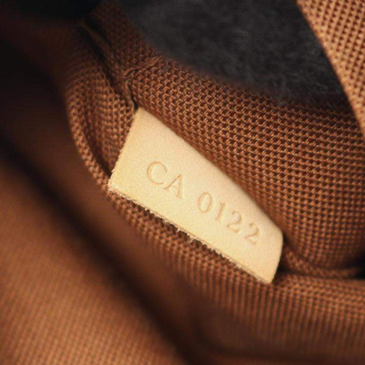 Pre Owned Louis Vuitton Odeon PM Brown Monogram Canvas Crossbody Bag