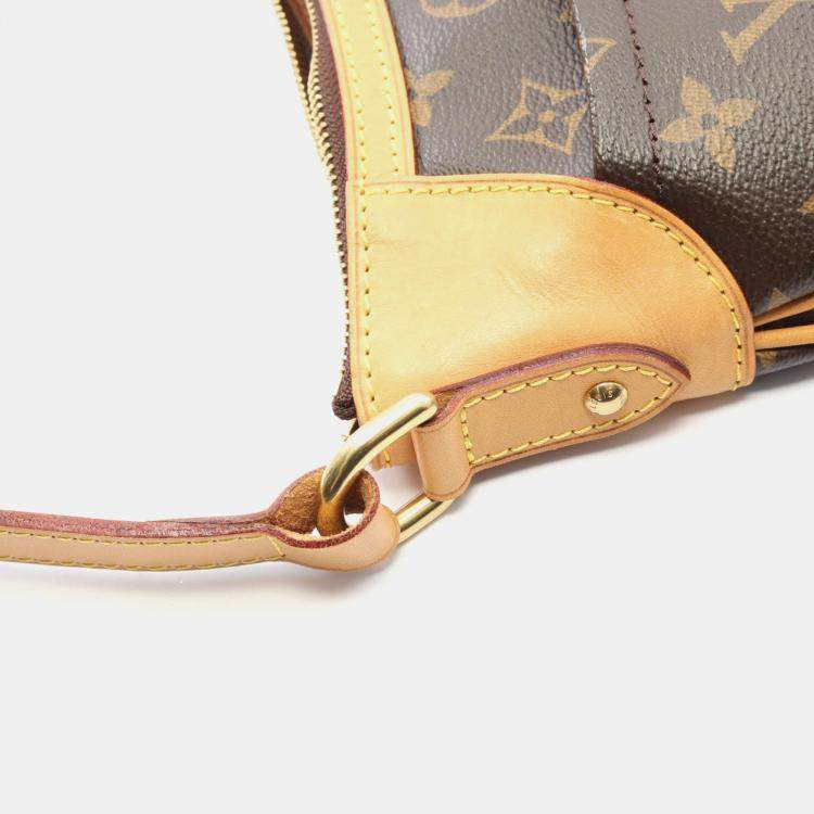Pre Owned Louis Vuitton Odeon PM Brown Monogram Canvas Crossbody Bag
