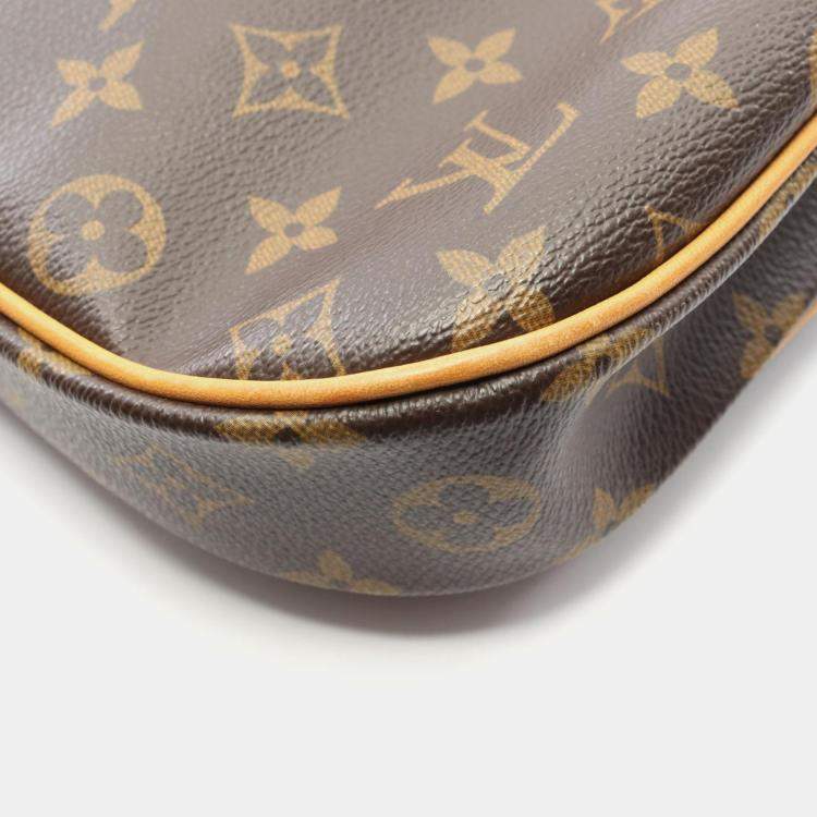 Pre Owned Louis Vuitton Odeon PM Brown Monogram Canvas Crossbody Bag