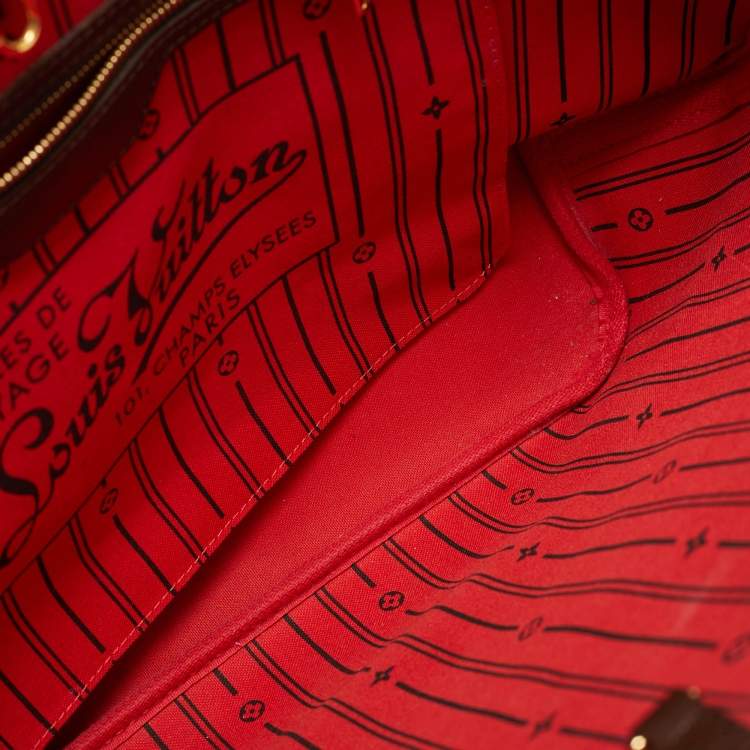 Pre Owned Louis Vuitton Neverfull MM Damier Ebene Canvas Bag