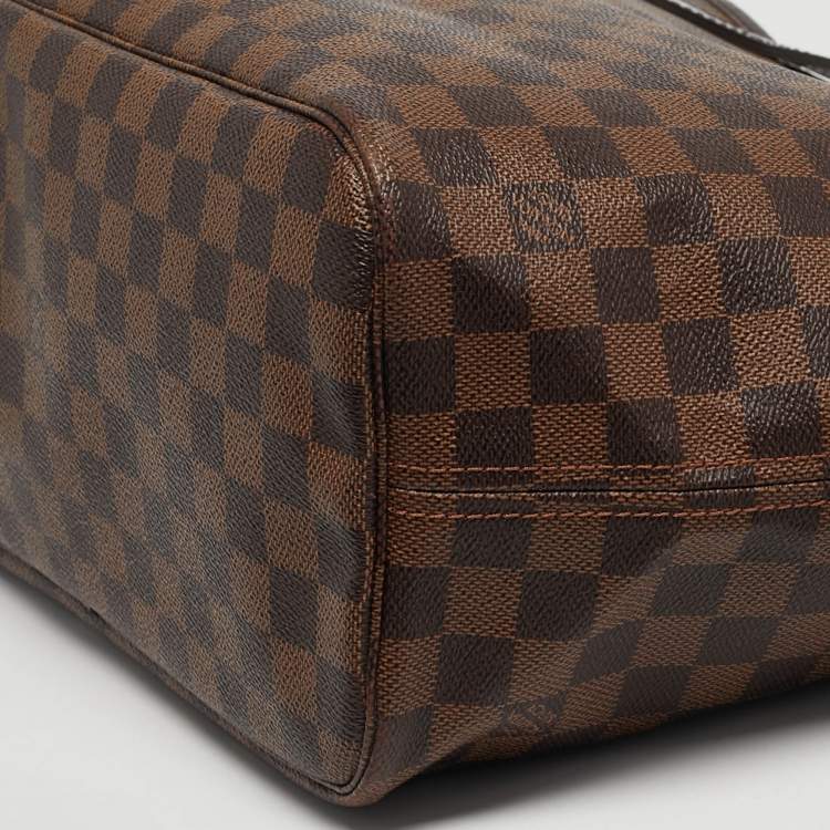 Pre Owned Louis Vuitton Neverfull MM Damier Ebene Canvas Bag