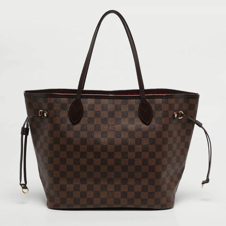 Pre Owned Louis Vuitton Neverfull MM Damier Ebene Canvas Bag