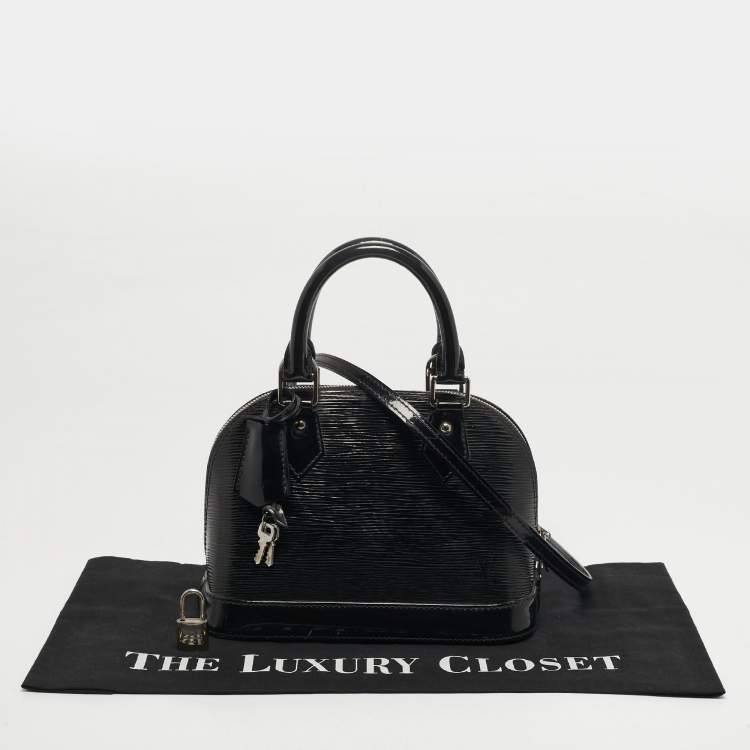 مملوكة مسبقًا Louis Vuitton Alma BB Black Electric Epi Leather Bag