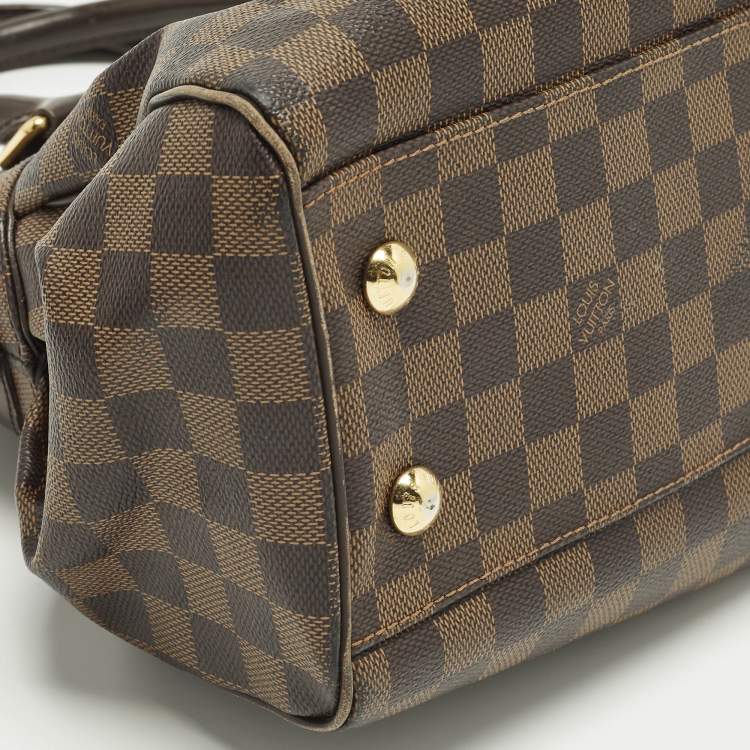 Pre Owned Louis Vuitton Trevi PM Damier Ebene Canvas Bag