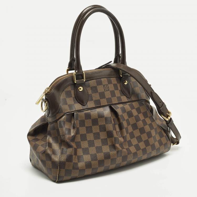 Pre Owned Louis Vuitton Trevi PM Damier Ebene Canvas Bag