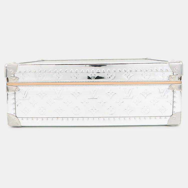 Pre Owned Louis Vuitton Cotteville Silver Monogram Mirror Size 40