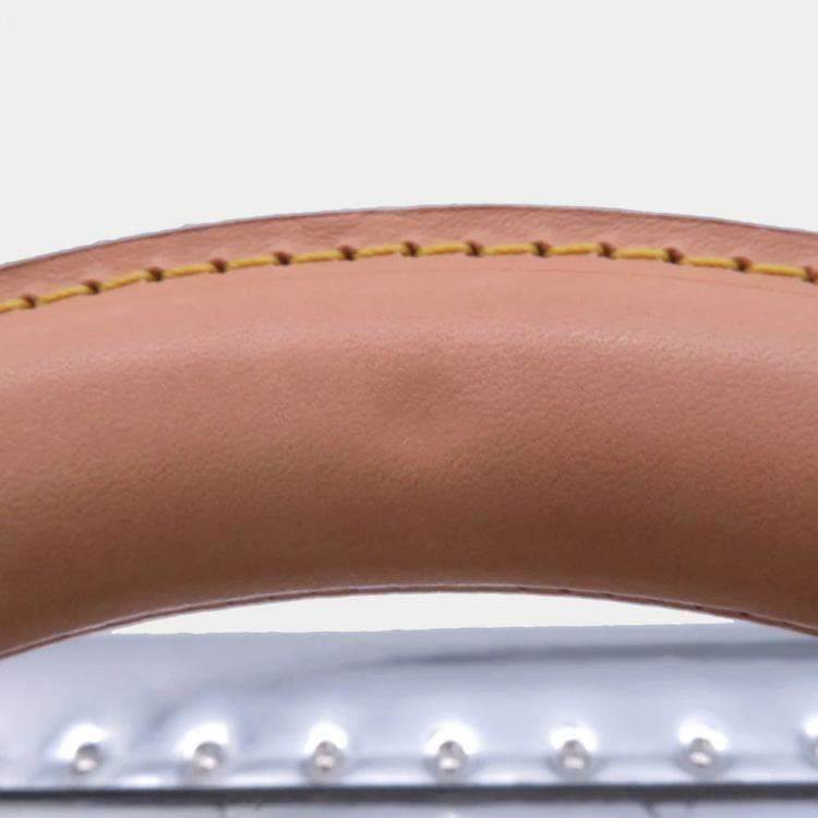 Pre Owned Louis Vuitton Cotteville Silver Monogram Mirror Size 40