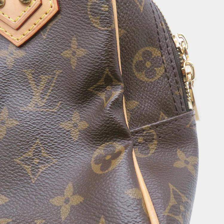 Pre Owned Louis Vuitton Manhattan Beige Monogram Size Pm