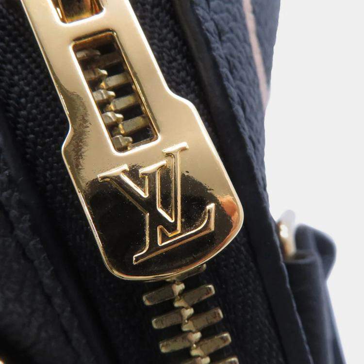 Pre Owned Louis Vuitton Speedy Bandouliere Black Bicolor Monogram Empreinte Leather Size 25