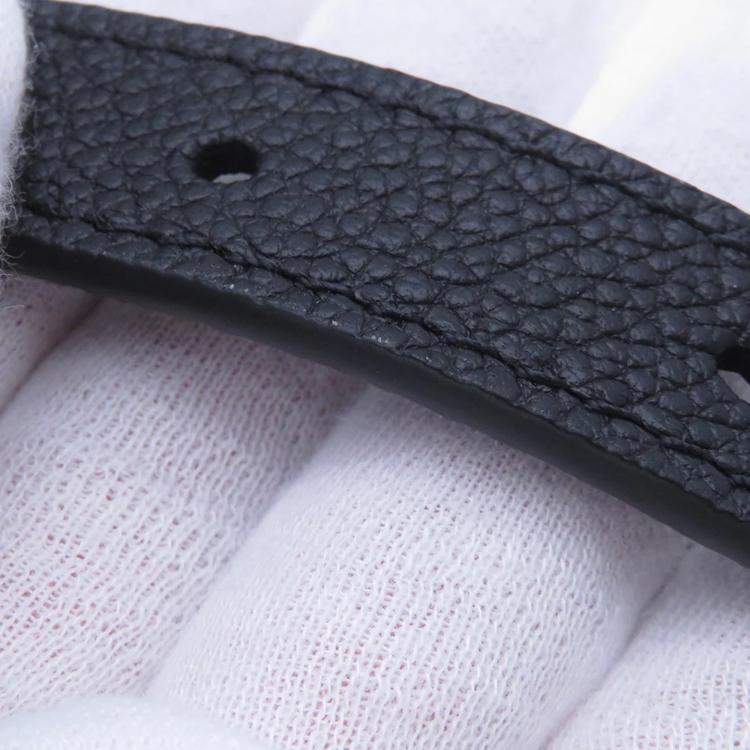 Pre Owned Louis Vuitton Speedy Bandouliere Black Bicolor Monogram Empreinte Leather Size 25