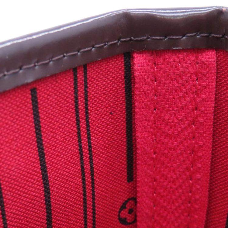 Pre Owned Louis Vuitton Neverfull Brown Damier Ebene Canvas Size Pm