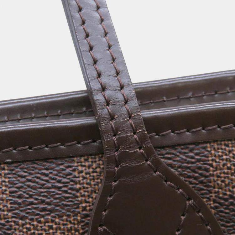 Pre Owned Louis Vuitton Neverfull Brown Damier Ebene Canvas Size Pm