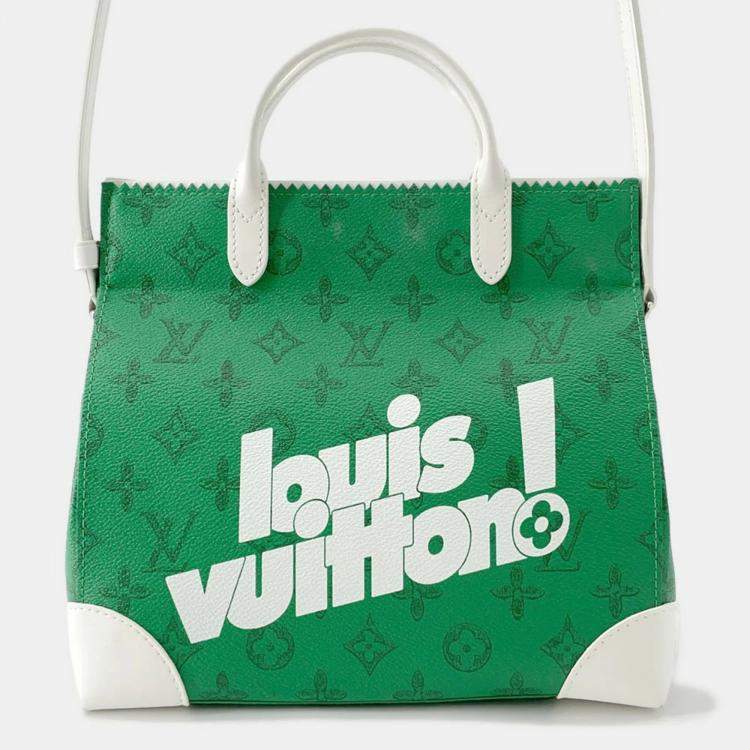 Pre Owned Louis Vuitton Ritter Bag Green Monogram Everyday Lv