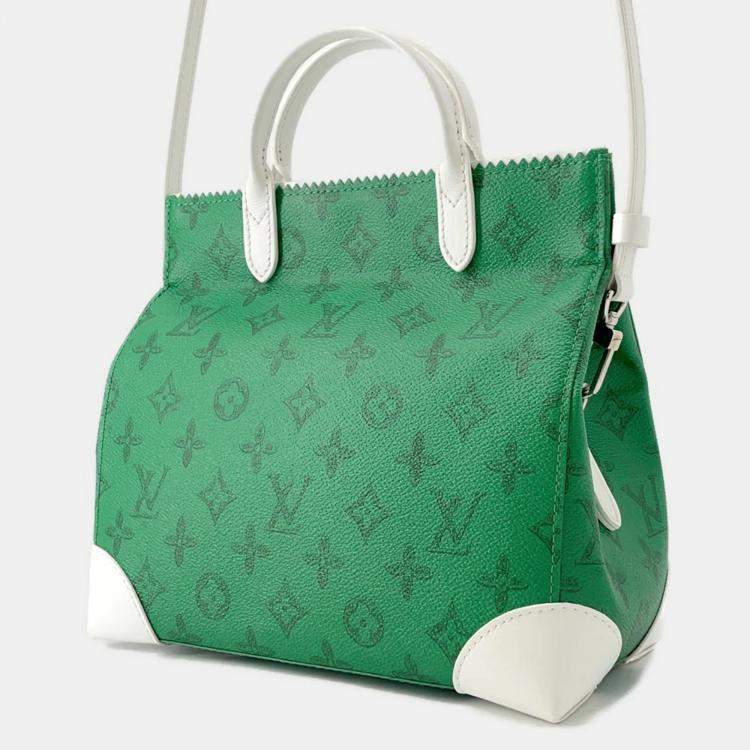 Pre Owned Louis Vuitton Ritter Bag Green Monogram Everyday Lv