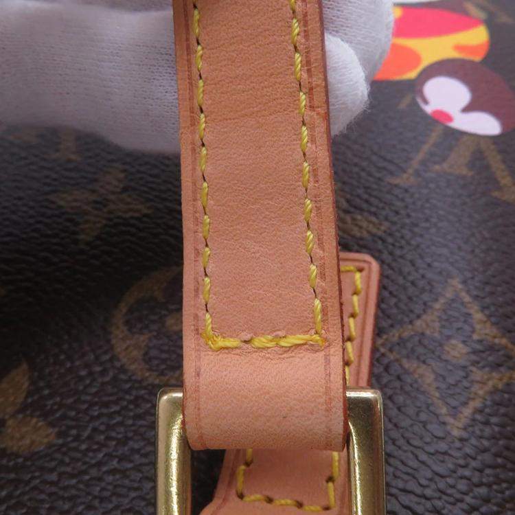 Pre Owned Louis Vuitton Vavin Brown Monogram Panda Takashi Murakami Size Pm
