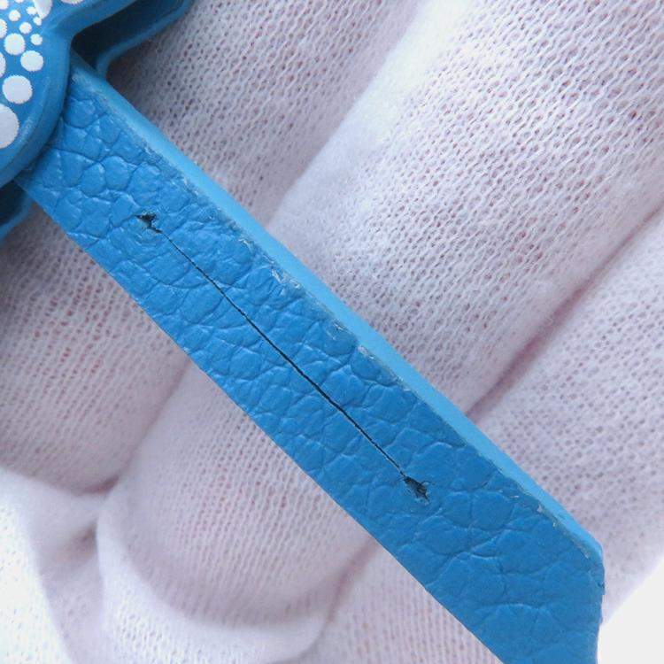 Pre Owned Louis Vuitton Lvxyk Speedy Bandouliere Blue/White Monogram Empreinte Leather Infinity Dot Size 20