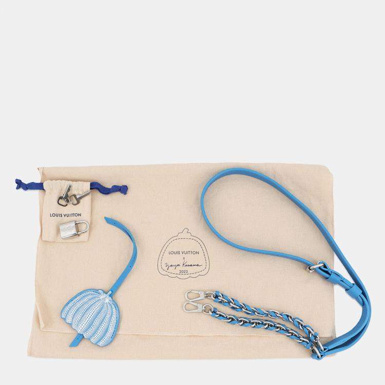 Pre Owned Louis Vuitton Lvxyk Speedy Bandouliere Blue/White Monogram Empreinte Leather Infinity Dot Size 20