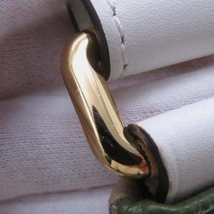 Pre Owned Louis Vuitton Bumbag Khaki/White/Beige Monogram Monogram Giant