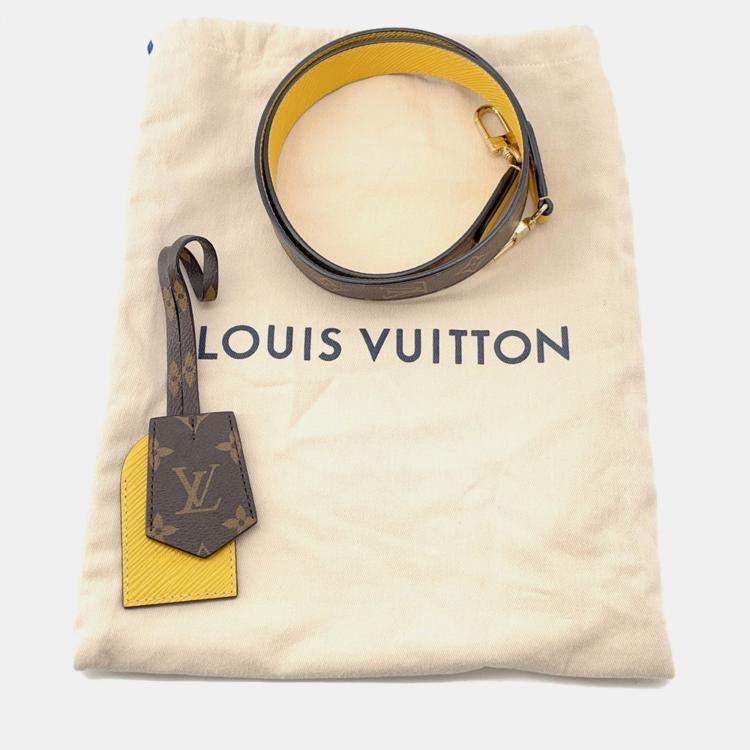 Pre Owned Louis Vuitton Spring Street Silver/Tassili Yellow Monogram Vernis Leather Epi Leather Monogram Size Pm