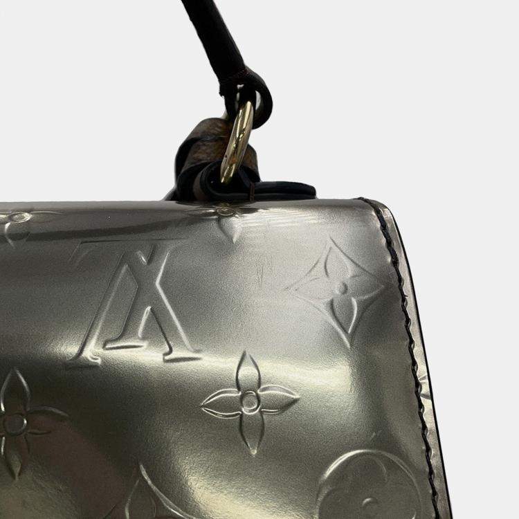 Pre Owned Louis Vuitton Spring Street Silver/Tassili Yellow Monogram Vernis Leather Epi Leather Monogram Size Pm