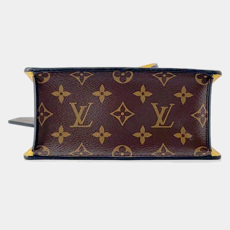 Pre Owned Louis Vuitton Spring Street Silver/Tassili Yellow Monogram Vernis Leather Epi Leather Monogram Size Pm