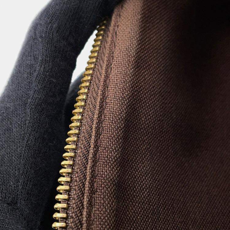 Pre Owned Louis Vuitton Bumbag Melville Brown Damier Ebene Canvas