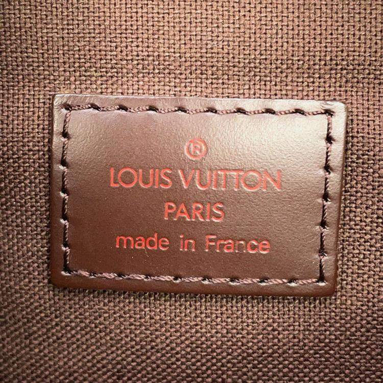 Pre Owned Louis Vuitton Bumbag Melville Brown Damier Ebene Canvas