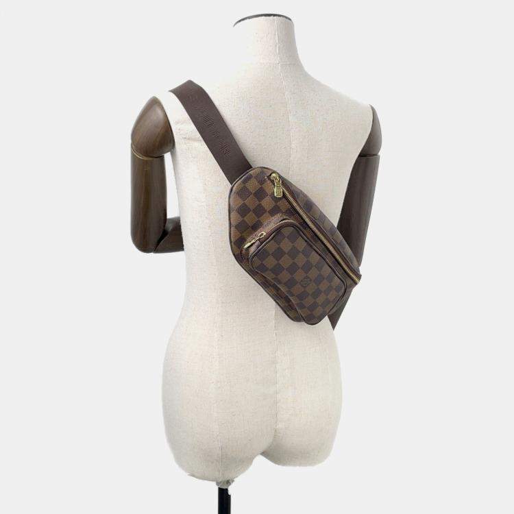 Pre Owned Louis Vuitton Bumbag Melville Brown Damier Ebene Canvas