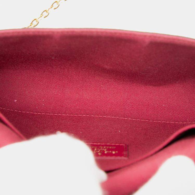 Pre Owned Louis Vuitton Brown Monogram Pochette Felicie