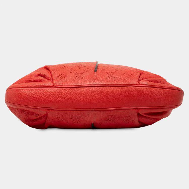 Pre Owned Louis Vuitton Red Monogram Mahina Selene MM
