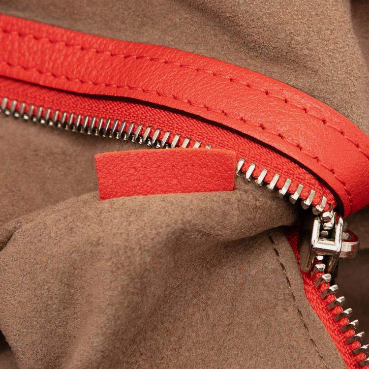 Pre Owned Louis Vuitton Red Monogram Mahina Selene MM