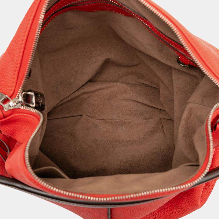Pre Owned Louis Vuitton Red Monogram Mahina Selene MM