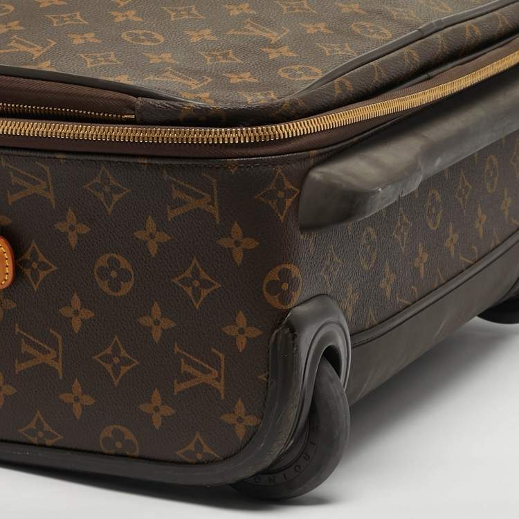 Pre Owned Louis Vuitton Pegase 55 Monogram Canvas Luggage