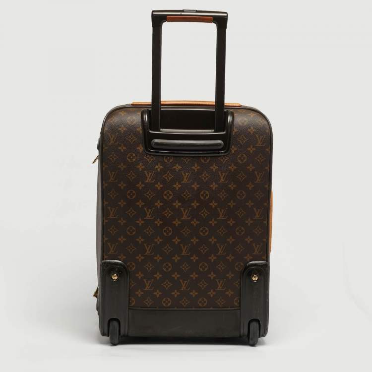 Pre Owned Louis Vuitton Pegase 55 Monogram Canvas Luggage