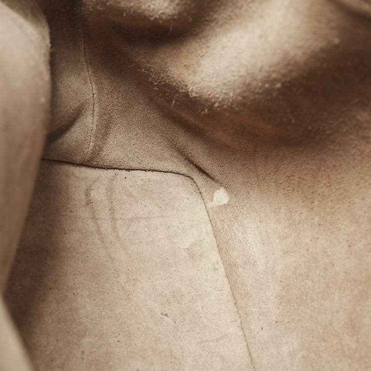 Pre Owned Louis Vuitton Soft Lockit PM Galet Leather Bag