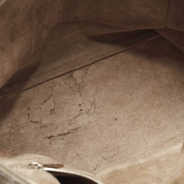 Pre Owned Louis Vuitton Soft Lockit PM Galet Leather Bag