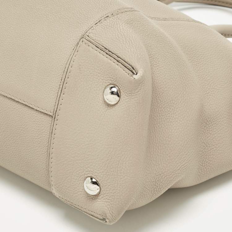 Pre Owned Louis Vuitton Soft Lockit PM Galet Leather Bag