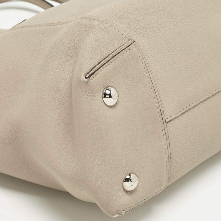 Pre Owned Louis Vuitton Soft Lockit PM Galet Leather Bag