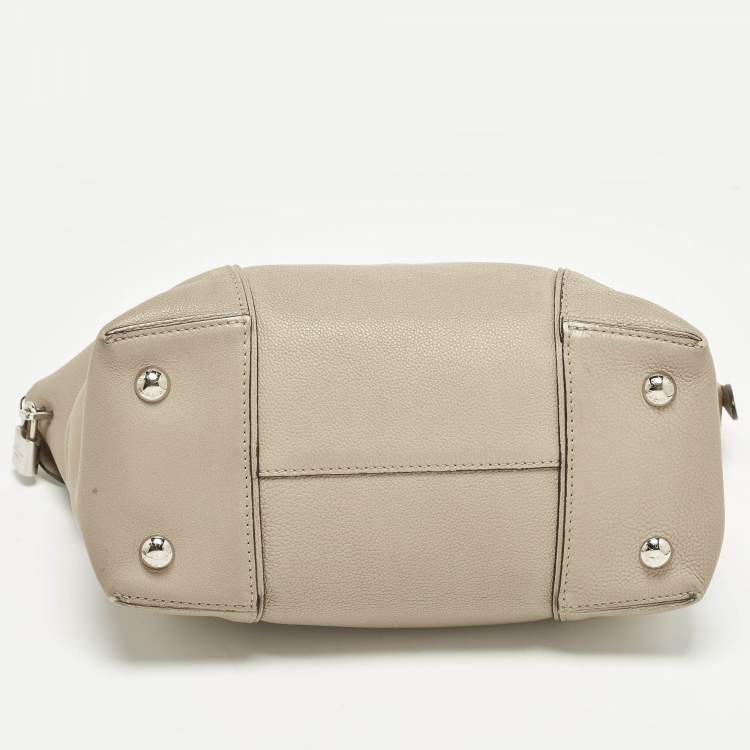 Pre Owned Louis Vuitton Soft Lockit PM Galet Leather Bag