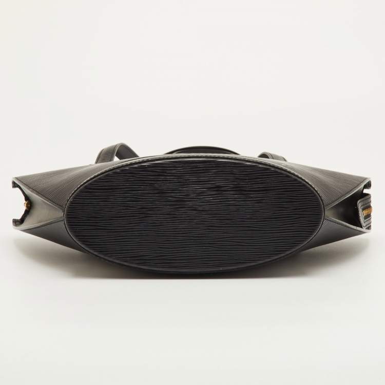 Pre Owned Louis Vuitton Saint Jacques PM Black Epi Leather Bag