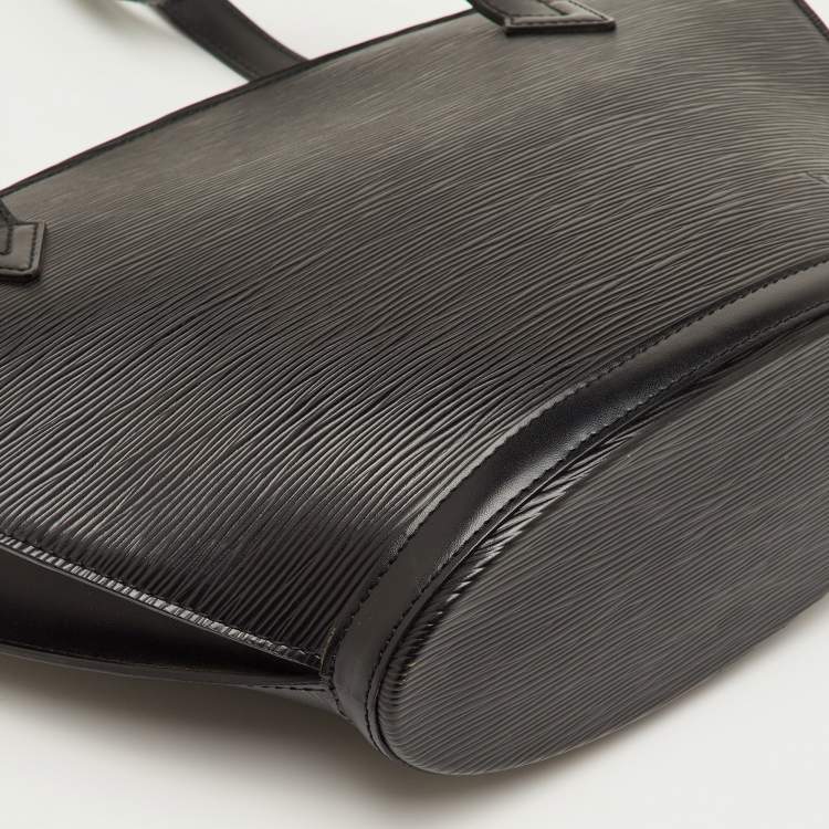 Pre Owned Louis Vuitton Saint Jacques PM Black Epi Leather Bag