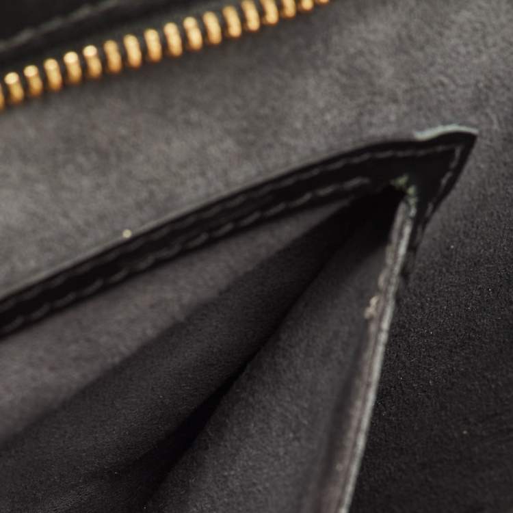 Pre Owned Louis Vuitton Saint Jacques PM Black Epi Leather Bag
