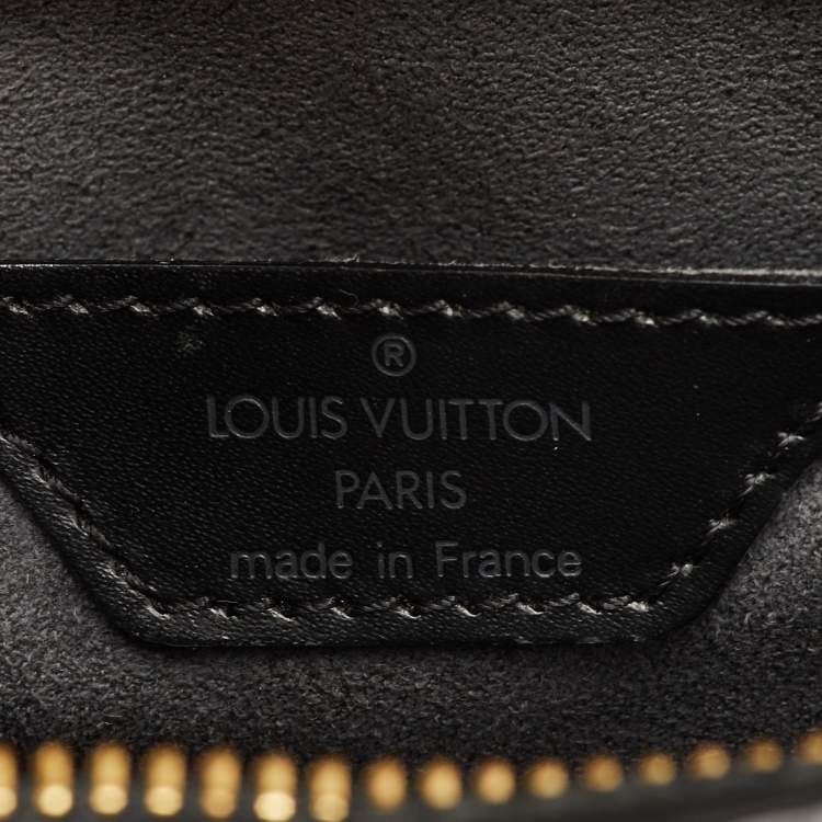 Pre Owned Louis Vuitton Saint Jacques PM Black Epi Leather Bag