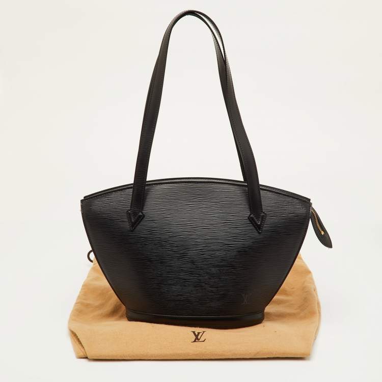 Pre Owned Louis Vuitton Saint Jacques PM Black Epi Leather Bag